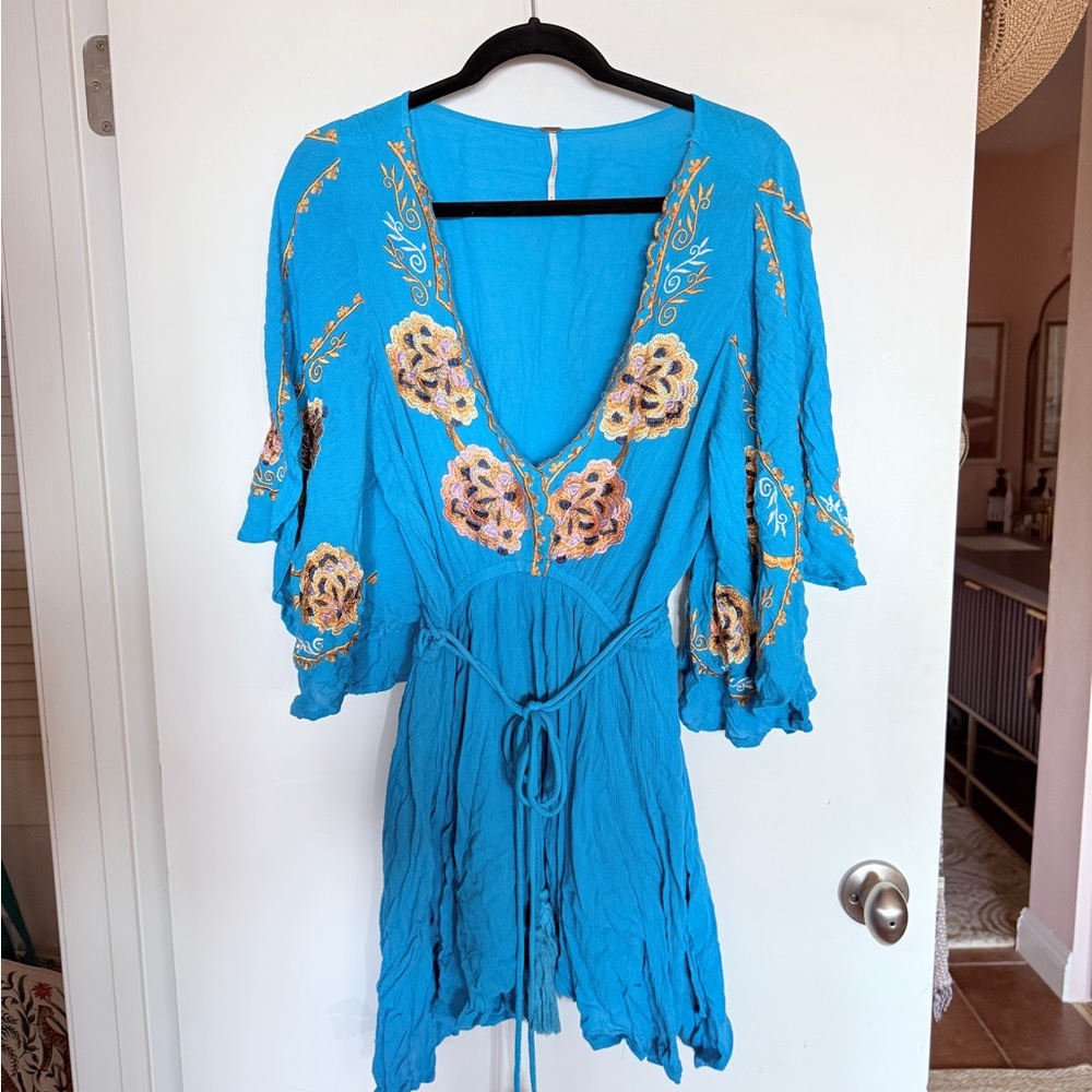 Free People Embroidered Mini - Picture 4 of 9